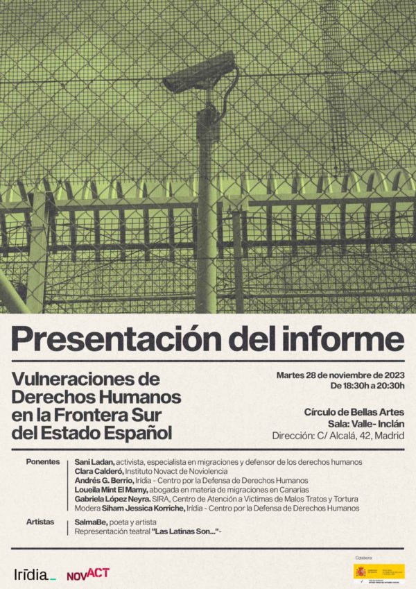 Presentació informe vulneracions dels drets humans a la frontera sud a Madrid