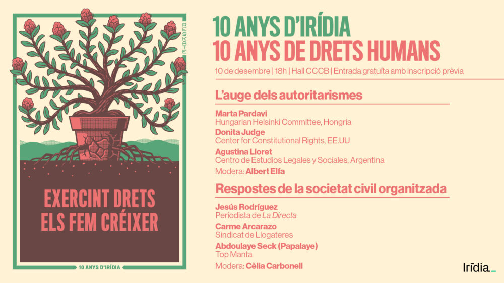 10 aniversari Irídia 10 aniversari Irídia