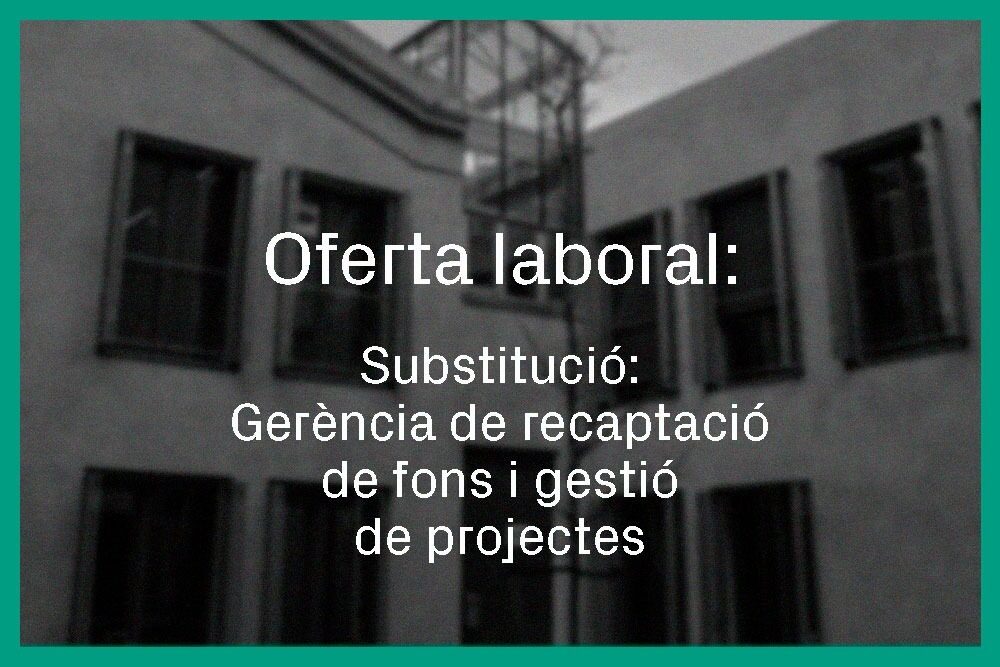 Oferta laboral: Gerència i gestió