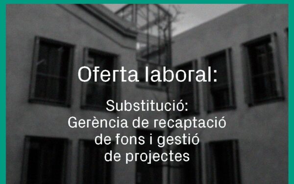 Oferta laboral: Gerència i gestió